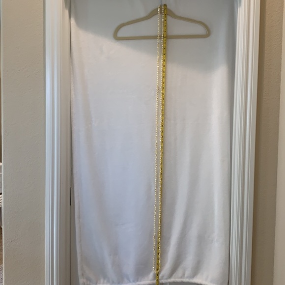 100”Baroque Freshwater Endless Strand of pearls-Color LEMON - Picture 5 of 11